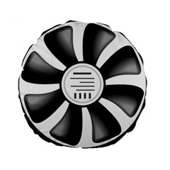 12v Computer Fan Standard 15  Premium Round Cushions by BangZart