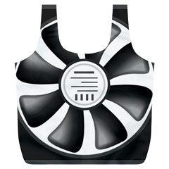 12v Computer Fan Full Print Recycle Bags (l)  by BangZart