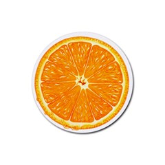 Orange Slice Rubber Coaster (round)  by BangZart