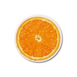 Orange Slice Rubber Coaster (Round)  Front