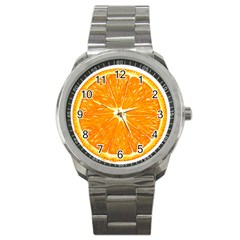 Orange Slice Sport Metal Watch by BangZart