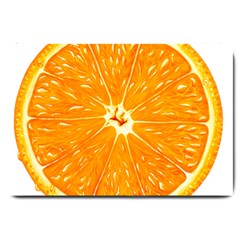 Orange Slice Large Doormat  by BangZart