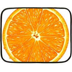 Orange Slice Fleece Blanket (mini) by BangZart