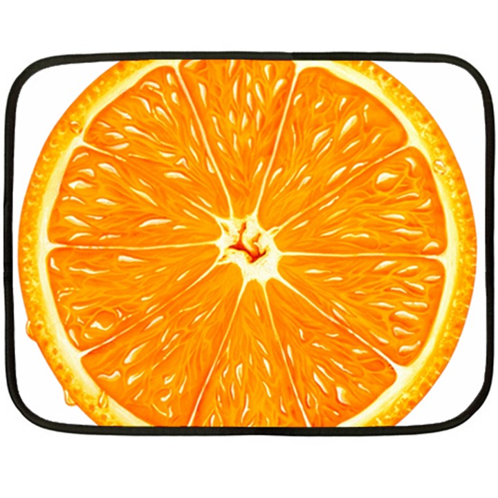 Orange Slice Double Sided Fleece Blanket (Mini) 