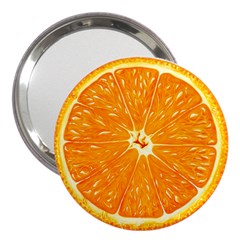 Orange Slice 3  Handbag Mirrors by BangZart