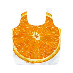 Orange Slice Full Print Recycle Bags (m)  by BangZart