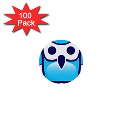 Owl Logo Clip Art 1  Mini Buttons (100 Pack)  by BangZart