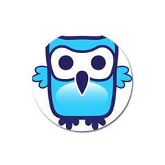 Owl Logo Clip Art Magnet 3  (round) by BangZart