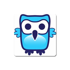 Owl Logo Clip Art Square Magnet by BangZart