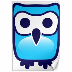 Owl Logo Clip Art Canvas 12  X 18   by BangZart