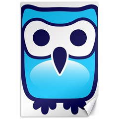 Owl Logo Clip Art Canvas 24  X 36  by BangZart