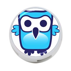 Owl Logo Clip Art 4-port Usb Hub (two Sides)  by BangZart