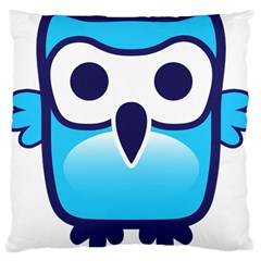 Owl Logo Clip Art Large Cushion Case (two Sides) by BangZart