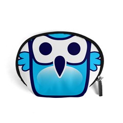 Owl Logo Clip Art Accessory Pouches (small)  by BangZart