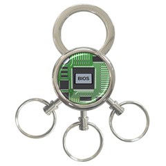 Computer Bios Board 3-ring Key Chains by BangZart