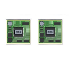 Computer Bios Board Cufflinks (square) by BangZart