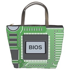 Computer Bios Board Bucket Bags by BangZart