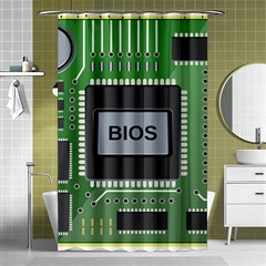 Computer Bios Board Shower Curtain 48  X 72  (small)  by BangZart