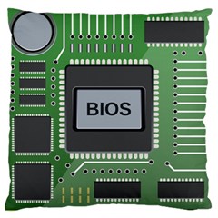 Computer Bios Board Large Cushion Case (two Sides) by BangZart