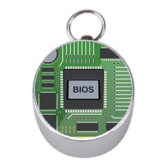 Computer Bios Board Mini Silver Compasses by BangZart