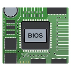 Computer Bios Board Double Sided Flano Blanket (small)  by BangZart