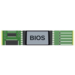 Computer Bios Board Flano Scarf (small) by BangZart