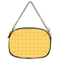 Yellow Pattern Background Texture Chain Purses (one Side)  by BangZart