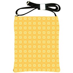 Yellow Pattern Background Texture Shoulder Sling Bags by BangZart