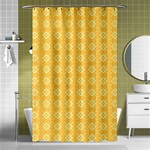 Yellow Pattern Background Texture Shower Curtain 48  x 72  (Small)  Curtain(48  X 72 ) - 42.18 x64.8  Curtain(48  X 72 )