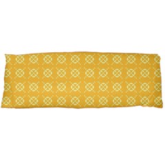 Yellow Pattern Background Texture Body Pillow Case (dakimakura) by BangZart