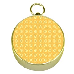 Yellow Pattern Background Texture Gold Compasses by BangZart