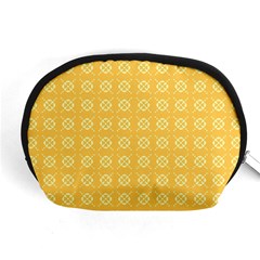 Yellow Pattern Background Texture Accessory Pouches (medium)  by BangZart