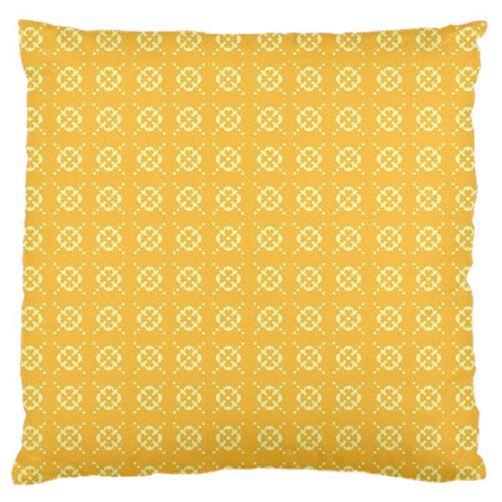 Yellow Pattern Background Texture Standard Flano Cushion Case (Two Sides)