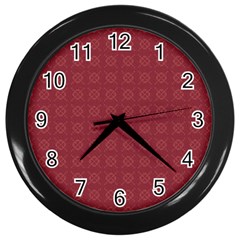 Purple Pattern Background Texture Wall Clocks (black) by BangZart