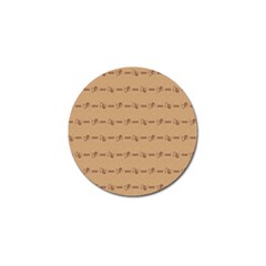 Brown Pattern Background Texture Golf Ball Marker by BangZart