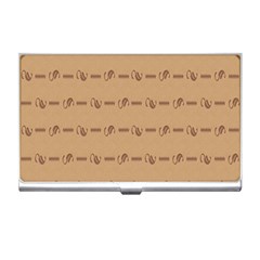 Brown Pattern Background Texture Business Card Holders by BangZart