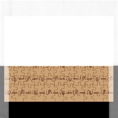 Brown Pattern Background Texture Rectangular Jigsaw Puzzl by BangZart