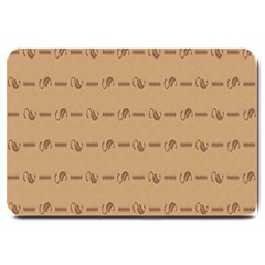 Brown Pattern Background Texture Large Doormat  by BangZart