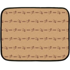 Brown Pattern Background Texture Double Sided Fleece Blanket (mini)  by BangZart