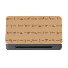 Brown Pattern Background Texture Memory Card Reader With Cf by BangZart