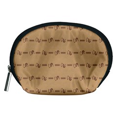 Brown Pattern Background Texture Accessory Pouches (medium)  by BangZart