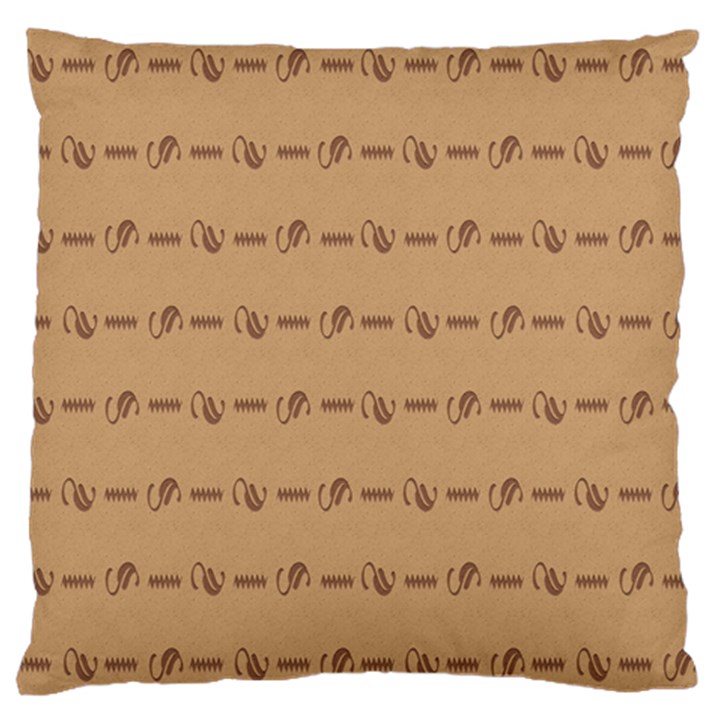 Brown Pattern Background Texture Standard Flano Cushion Case (One Side)