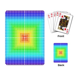 Square Rainbow Pattern Box Playing Card by BangZart