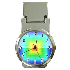 Square Rainbow Pattern Box Money Clip Watches by BangZart