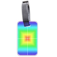 Square Rainbow Pattern Box Luggage Tags (two Sides) by BangZart