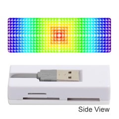 Square Rainbow Pattern Box Memory Card Reader (stick)  by BangZart