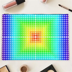 Square Rainbow Pattern Box Cosmetic Bag (xxl)  by BangZart