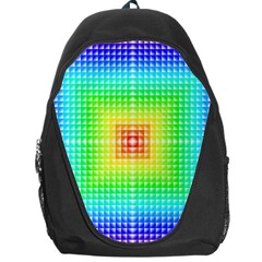 Square Rainbow Pattern Box Backpack Bag by BangZart