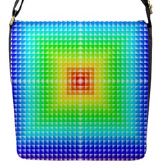 Square Rainbow Pattern Box Flap Messenger Bag (s) by BangZart