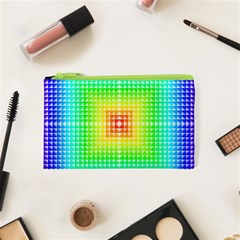 Square Rainbow Pattern Box Cosmetic Bag (xs) by BangZart